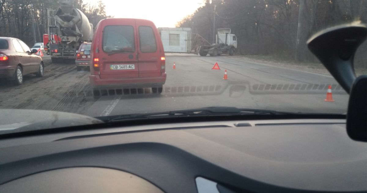 Аварія паралізувала рух