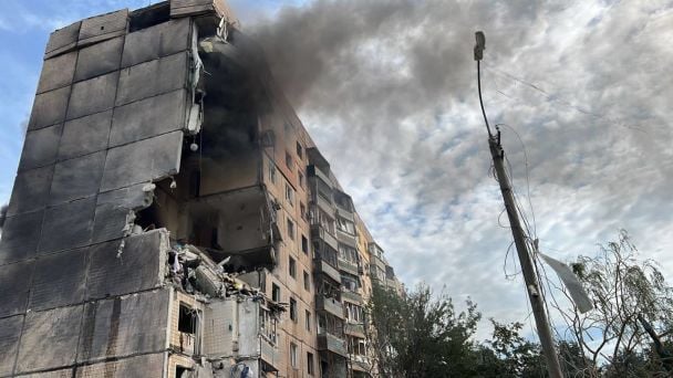 Наслідки ракетного удару по Кривому Рогу сьогодні 31 липня / © Дмитро Лубінець facebook