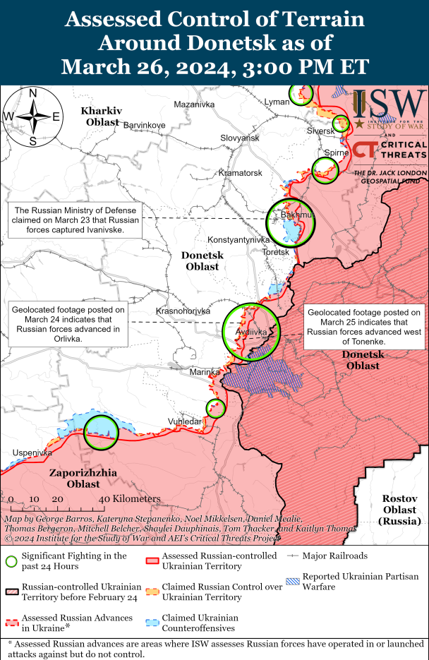 Карта боїв ISW.
