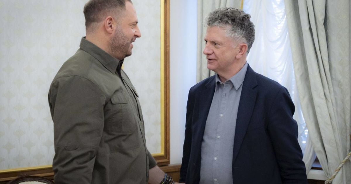 Керівник Офісу президента України Андрій Єрмак та радник премʼєр-міністра Британії з питань нацбезпеки Джонатан Пауелл