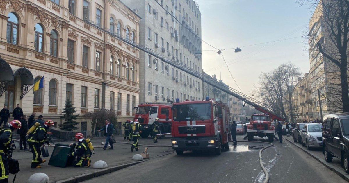 Пожежа мінкульт_3 / © Пресс-служба МВД Украины