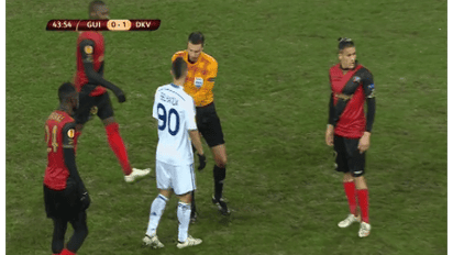 Генгам - Динамо - 0:1. Відео вилучення Беланди