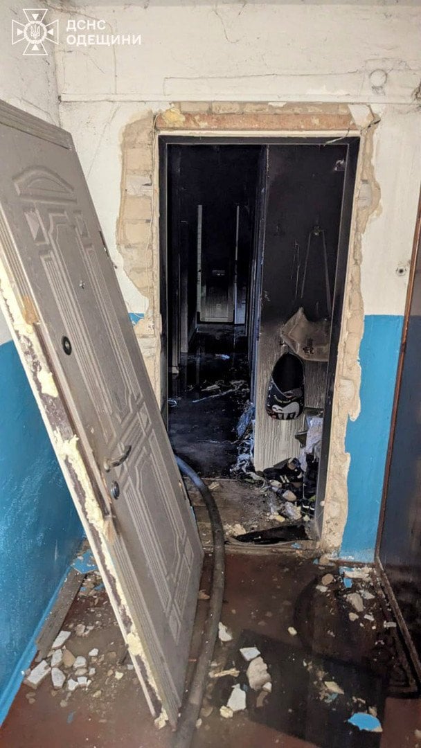 Зранку 20 січня російська армія вдарила по Одеській області.  / © ГУ ДСНС в Одеській області