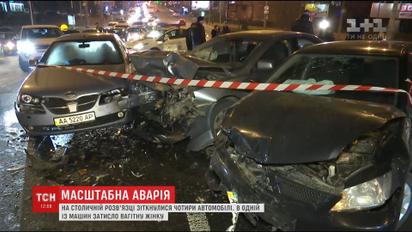Беременная женщина пострадала в ДТП в Киеве
