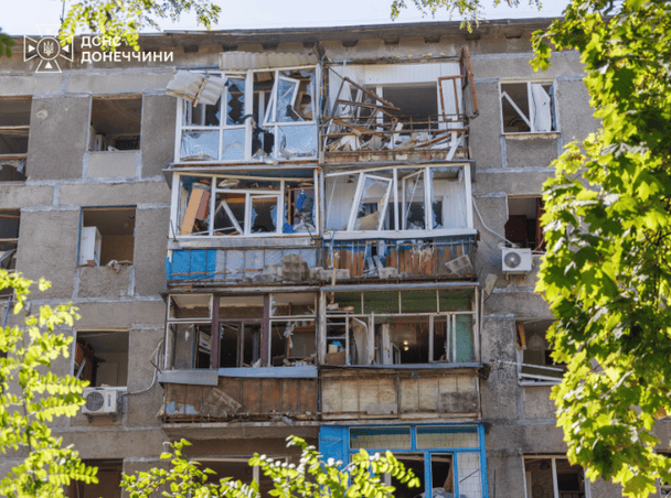 Последствия авиаудара по Краматорску