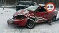 У Києві на засніженій Бориспільській трасі розбилися п'ять автомобілів