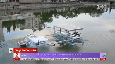 17-летний житель города Кропивницкий создал робота для сбора речного мусора
