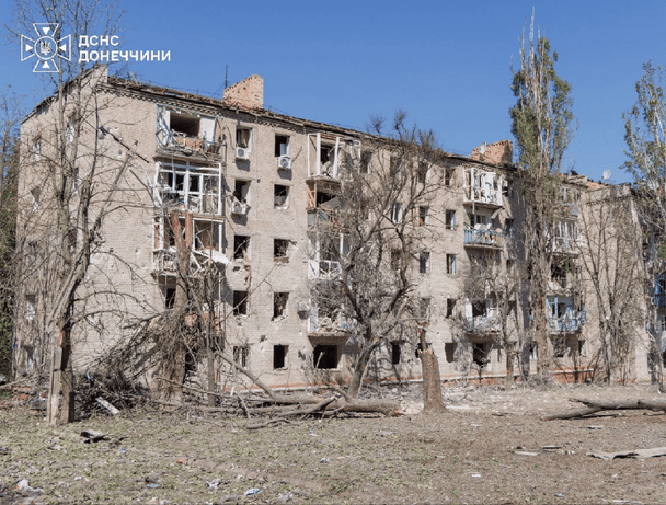 Последствия авиаудара по Краматорску
