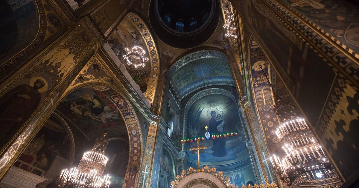 Зустріч Благодатного вогню з Єрусалима у Володимирському соборі УПЦ Київського патріархату / © УНІАН