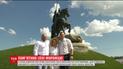 Віталій Кличко та Василь Вірастюк офіційно відкрили пам'ятник Іллі Муромцю в Києві