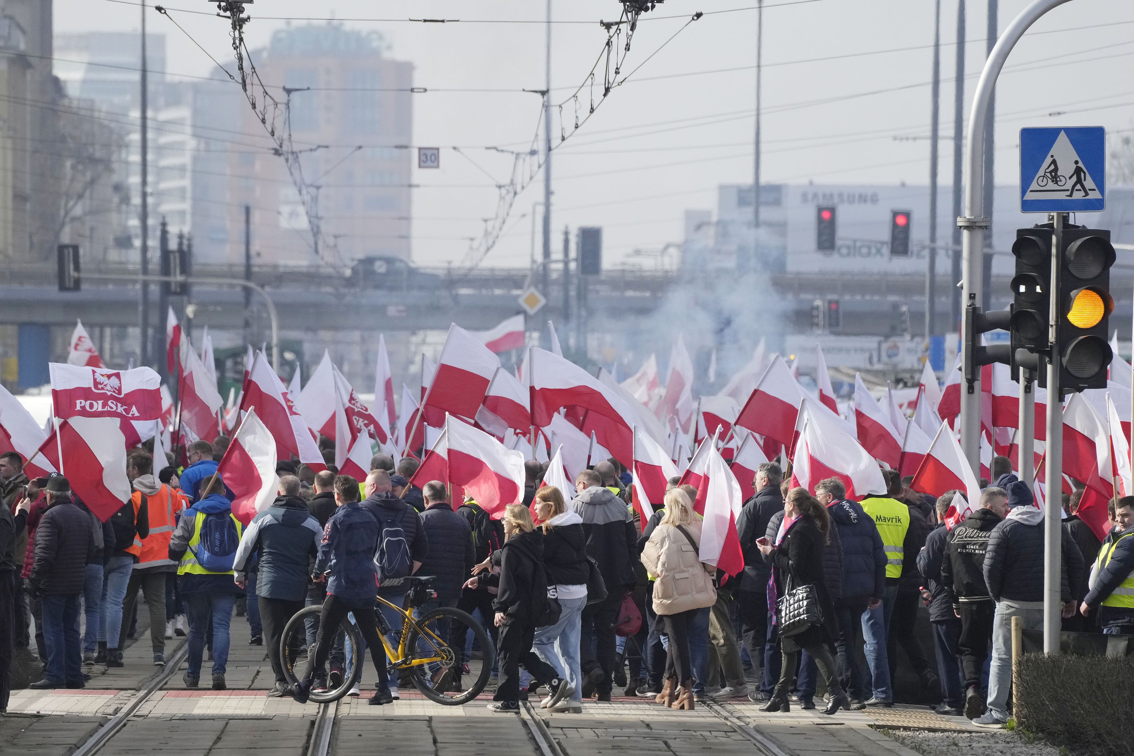 Протест польських фермерів у Варшаві / © Associated Press