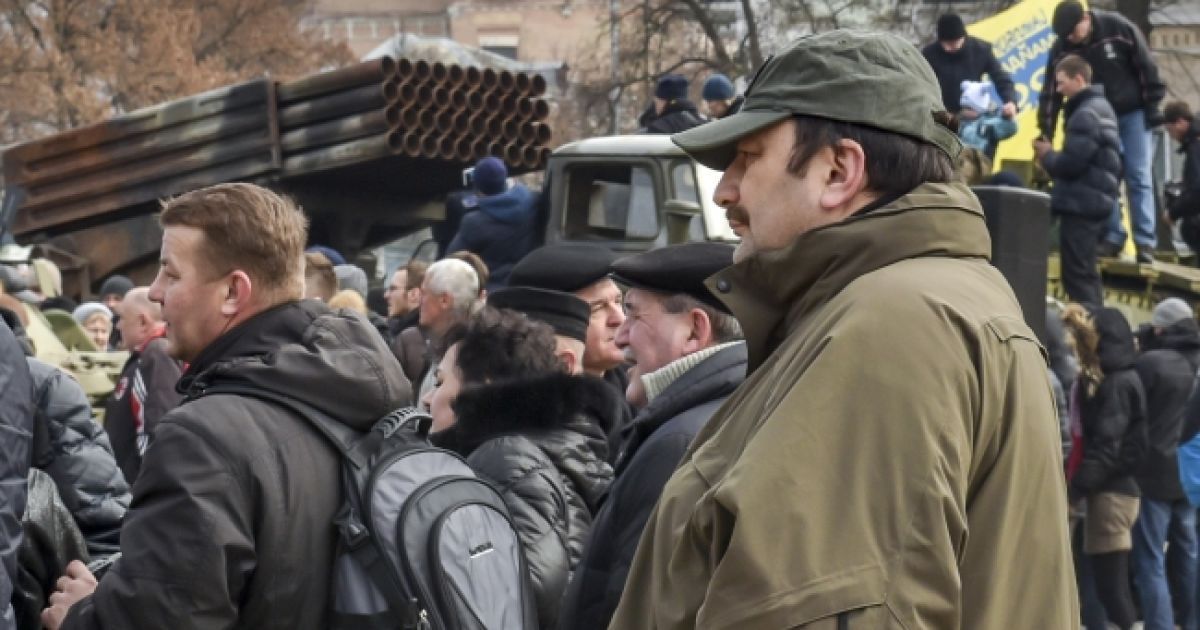 На Михайловской площади выставили "трофейную" российскую военную технику и оружие. / © President.gov.ua