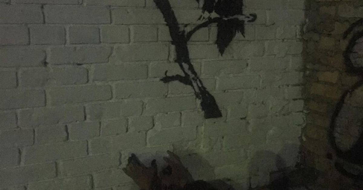 Малювання графіті Бенксі у Києві_2 / © Facebook/Yabloko ideas studio