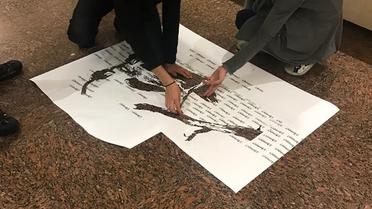 Малювання графіті Бенксі у Києві_4 / © Facebook/Yabloko ideas studio