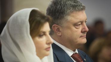 Президентське подружжя Порошенків на служіннях в Києві / © Сайт президента України