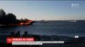 Во Флориде среди моря выгорела лодка, использовавшаяся для нелегального казино