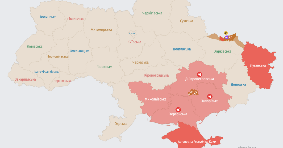 Карта тревог