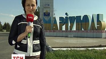 Ведущая ТСН Наталья Мосейчук в прифронтовом Мариуполе