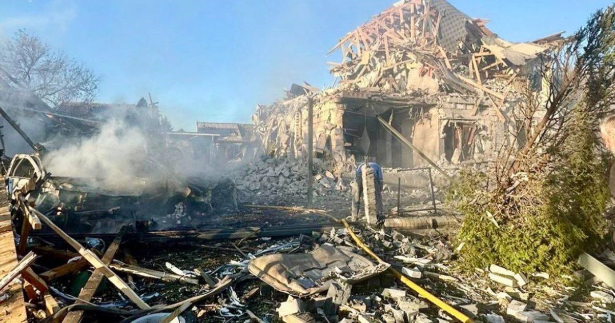 Последствия обстрела в Запорожье