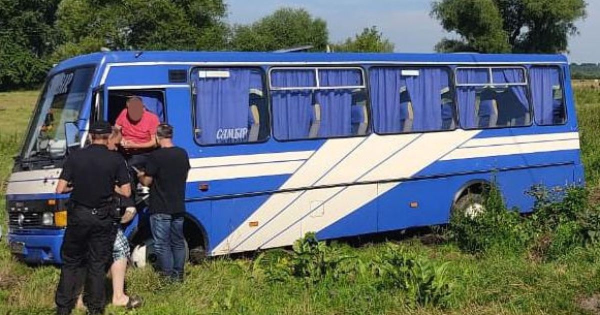 Во Львовской области автобус вылетел в кювет: в ДТП пострадали семь человек