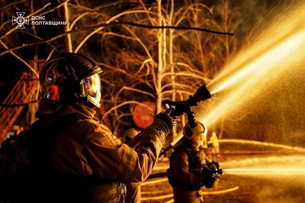 Последствия атаки на Полтавщину / © Управление ГСЧС в Полтавской области