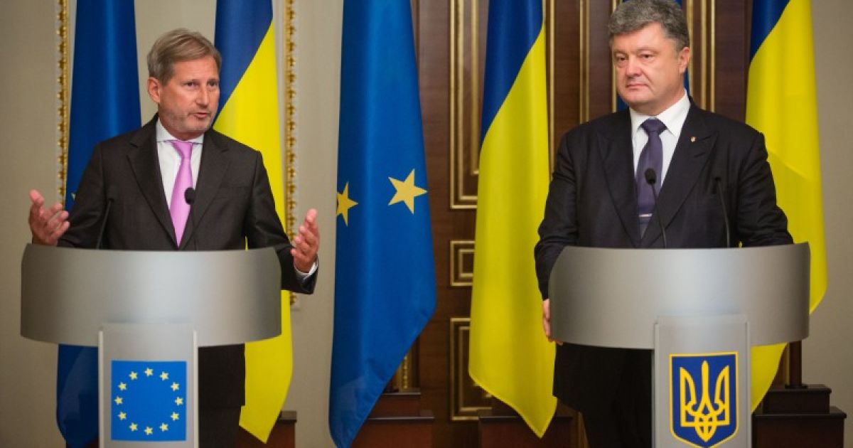 Порошенко встретился с членом Европейской Комиссии Йоханнесом Ханом