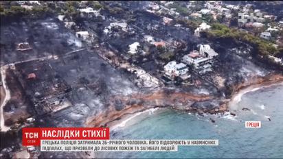 У Греції затримали можливого винуватця убивчих лісових пожеж