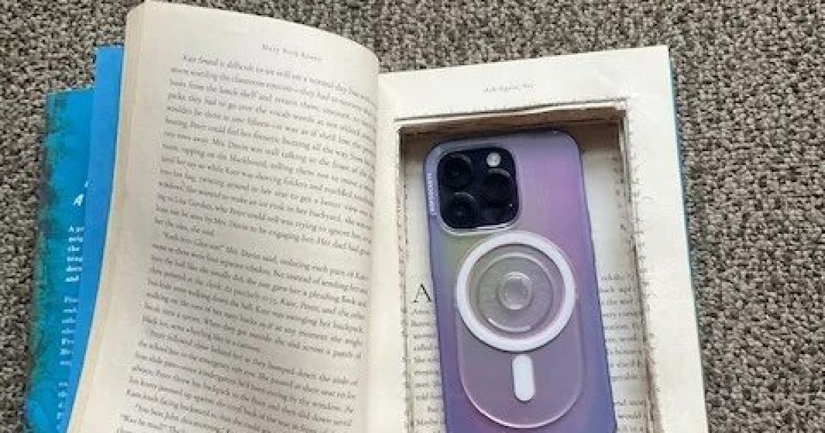 Бібліотекарка ховає у книжках мобільні телефони / Фото: bibliounderground.org