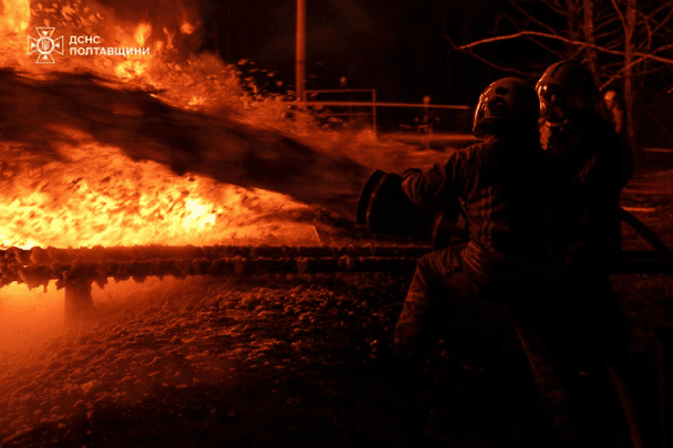 Последствия атаки на Полтавщину / © Управление ГСЧС в Полтавской области