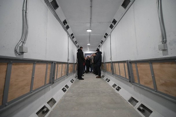 У Києві встановили перше сертифіковане мобільне укриття / © Facebook / Олександр Ткаченко