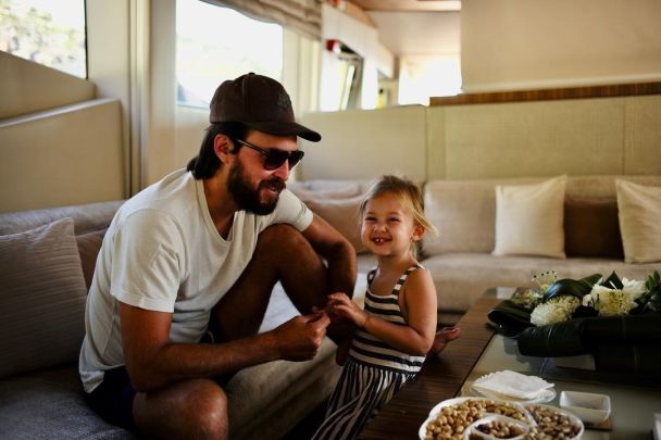Наречений Кейт Гадсон з донькою / © instagram.com/katehudson