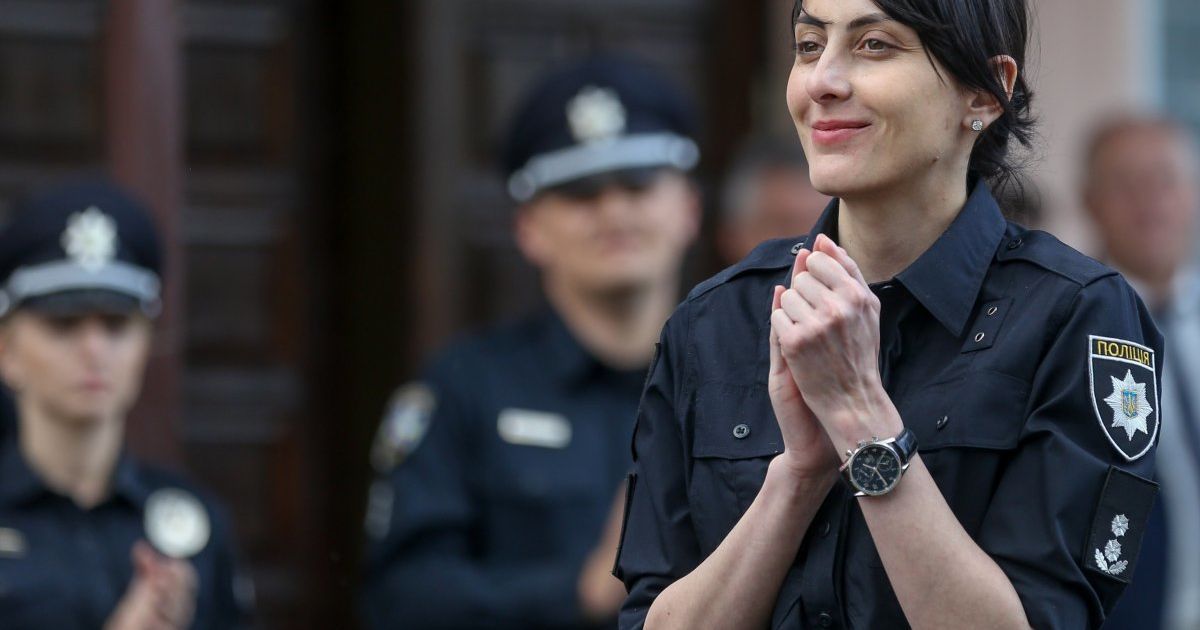 Деканоідзе виїжджала на патрулювання у Дарницькому районі Києва