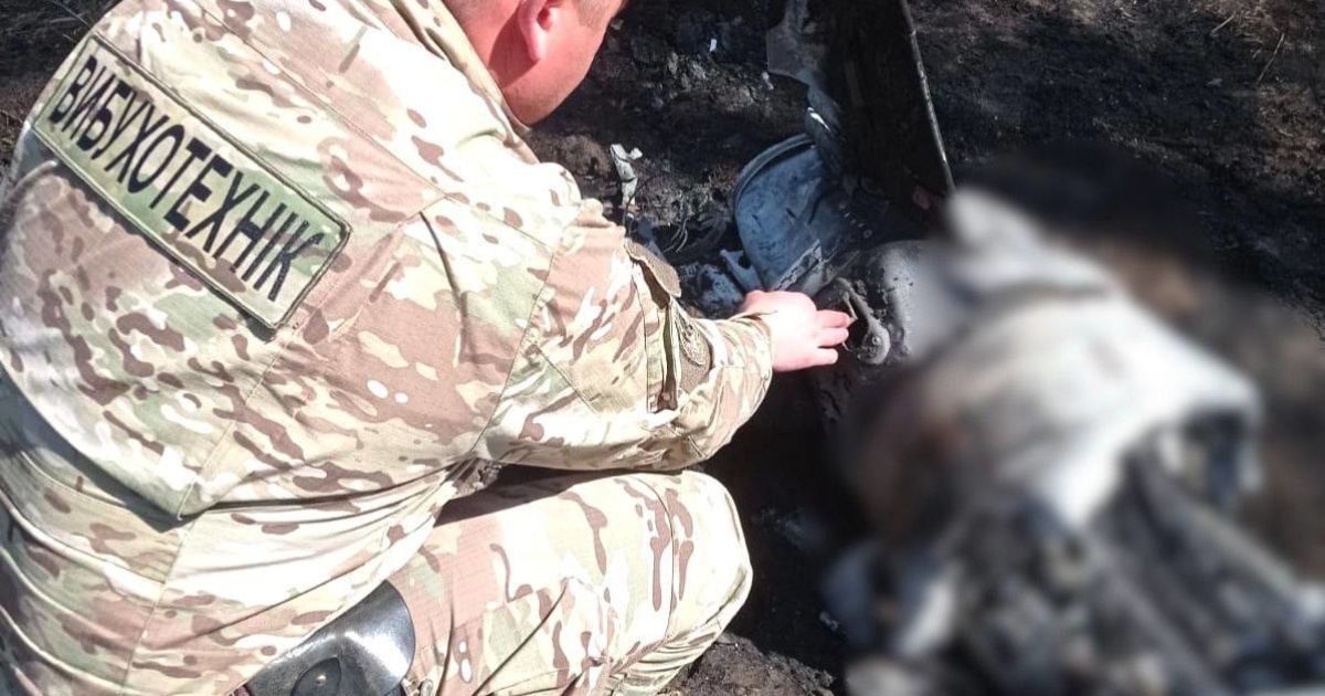 На Київщині знайшли збиту російську ракету.