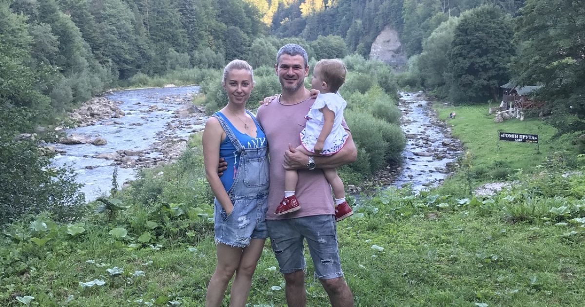 Тоня Матвієнко та Арсен Мірзоян з донькою