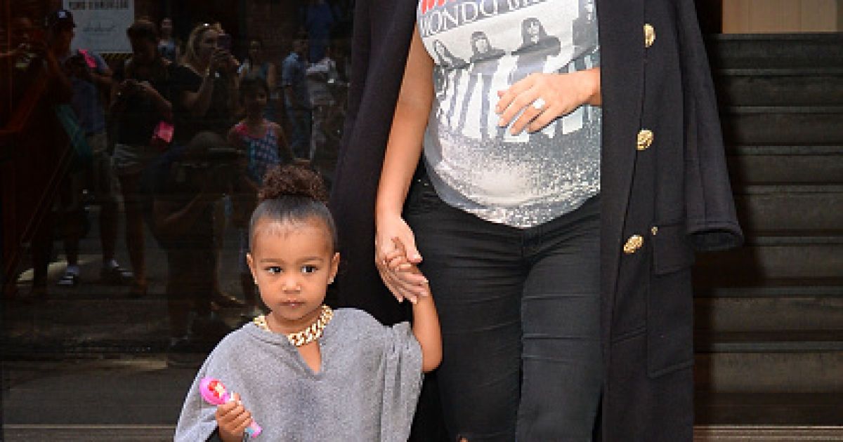 Ким Кардашьян с дочерью
