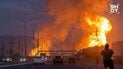 Вибух у Дагестані. Фото: скріншот з відео, якість покращена за допопмогою ШІ