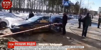 Смертельное ДТП в Киеве: Audi вынесло с дороги на остановку
