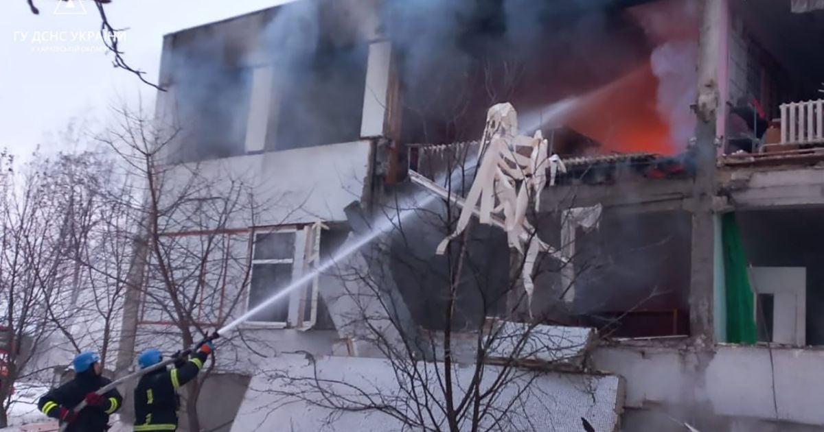 Strikes on Kharkiv region. Photo: Ministry of Internal Affairs of Ukraine