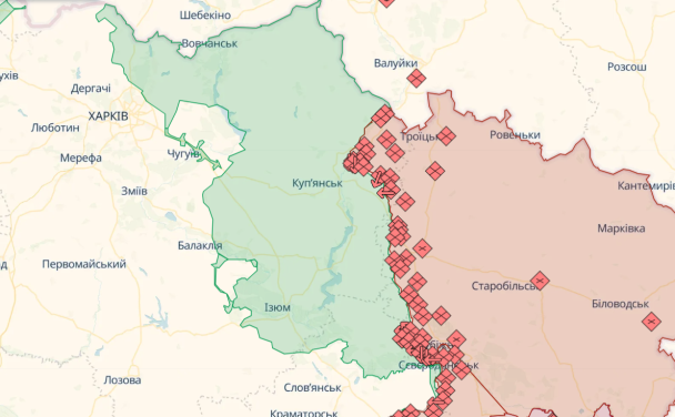 Ситуация в Харьковской области / © Deepstatemap