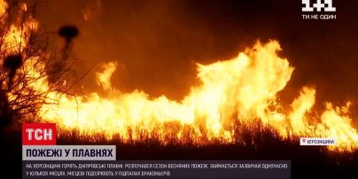 Новини України: у Херсонській області горять дніпровські плавні