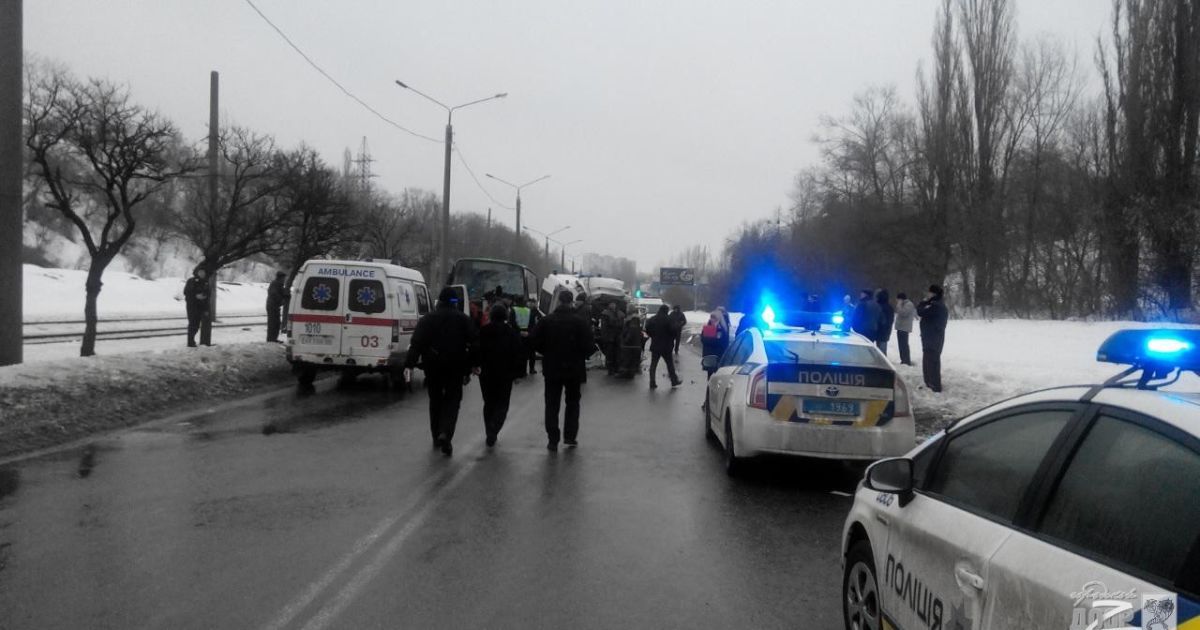 В Харькове "скорая" протаранила автобус / © Городской дозор Харькова