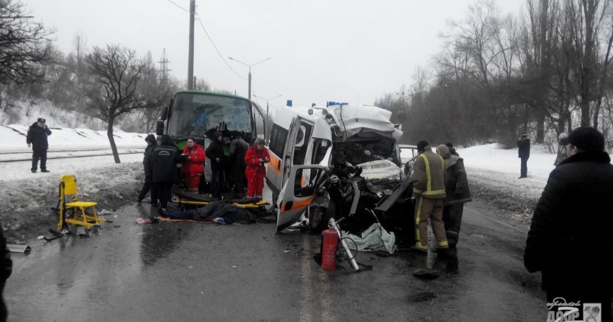 В Харькове "скорая" протаранила автобус / © Городской дозор Харькова