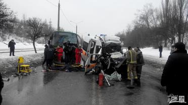 В Харькове &quot;скорая&quot; протаранила автобус / © Городской дозор Харькова