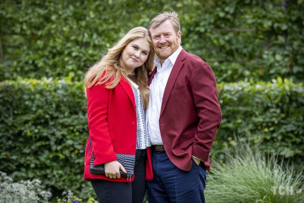 Принцеса Катаріна-Амалія зі своїм батьком королем Віллемом-Олександром / © Getty Images