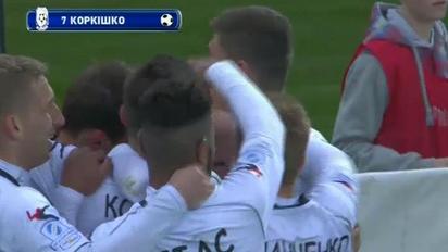 Черноморец - Александрия 1:0. Видео гола Коркишко