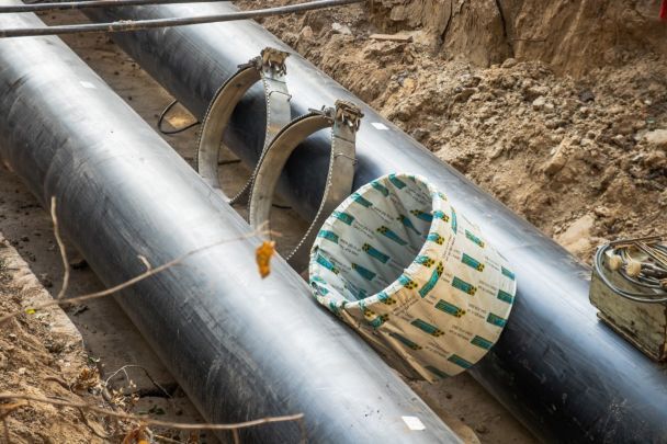 Перекладення теплових мереж на Любомира Гузара / Фото КМДА / ©