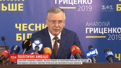Анатолій Гриценко більше не балотуватиметься на посаду президента України