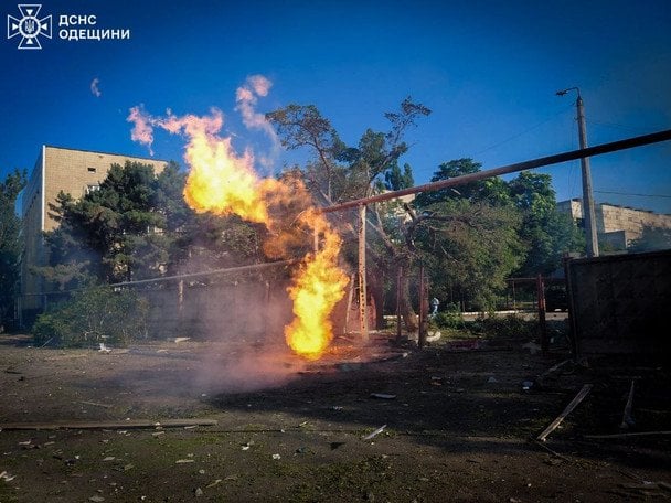 РФ завдала ракетного удару по Одесі. / © ДСНС