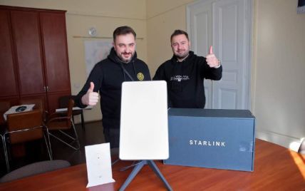 Львовская область получила первую тарелку Starlink