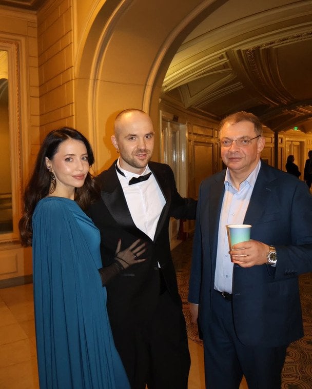 Надя Дорофєєва з чоловіком і Олегом Гороховським / © instagram.com/nadyadorofeeva